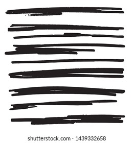 Lines of grunge marker strokes background, design element for graphics and text