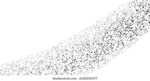 Lines halftone gradient texture. Vanishing polka dot background. Repeating dots gradation pattern modern abstract simple background