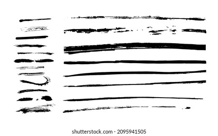 Lines hand drawn lines ornament frame vector set illustration