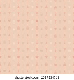 lines from hand drawn stripes. peach color repetitive background with funny rhombuses. vector seamless pattern. geometric fabric swatch. wrapping paper. continuous design template for textile, linen