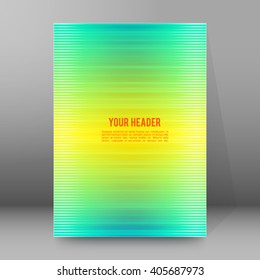 Lines horizontal background advertising brochure design elements. Blurry light glowing graphic form for elegant flyer. Vector illustration EPS 10 for booklet layout, wellness leaflet, newsletters