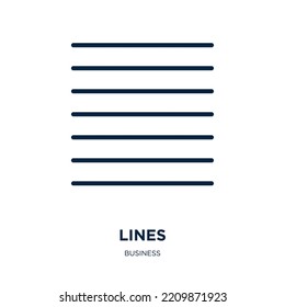 lines icon from business collection. Thin linear lines, hand, body outline icon isolated on white background. Line vector lines sign, symbol for web and mobile