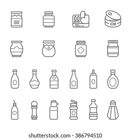 Lines Icon Set - Ketchup