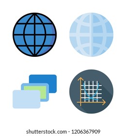 lines icon set. vector set about worldwide, symmetry and depth perception icons set.
