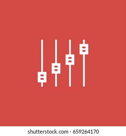 lines icon. sign design. red background