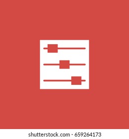 lines icon. sign design. red background