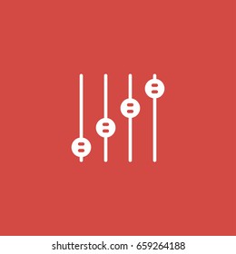 lines icon. sign design. red background