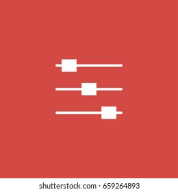 lines icon. sign design. red background