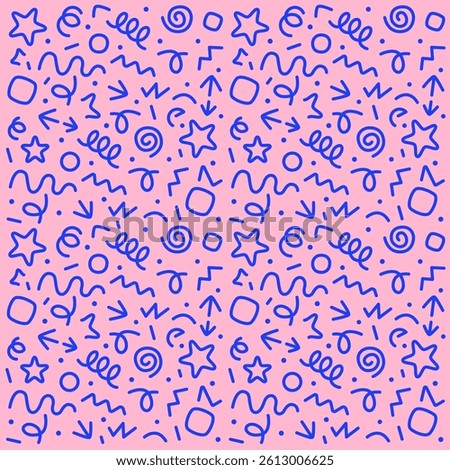 Lines indicate a certain direction, springs, symbols. Flat abstract background. EPS 10.