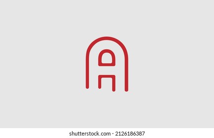 A lines letter icon design. Creative modern letters icon, Premium vector illustration.