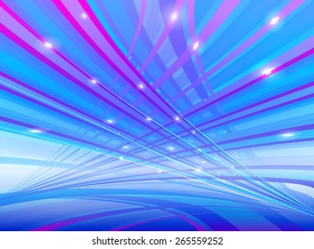Lines light brown color in space Vector illustration 