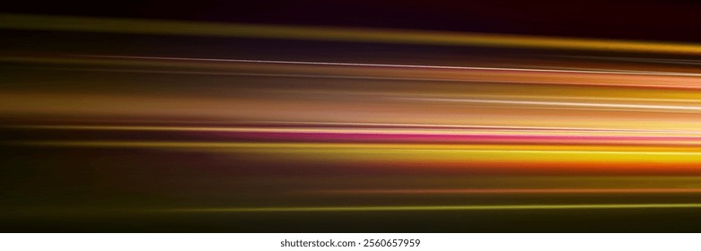 Lines of light, speed and movement. Abstract futuristic background with glowing light effect.Vector illustration. Modern abstract high speed light effect. Technology futuristic dynamic motion. 