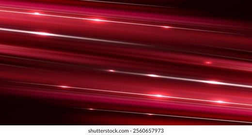 Lines of light, speed and movement. Abstract futuristic background with glowing light effect.Vector illustration. Modern abstract high speed light effect. Technology futuristic dynamic motion. 