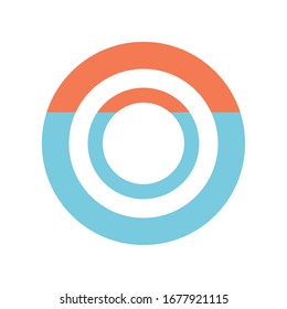 lines loading circle flat style icon design, Progress upload interface download website internet digital and downloading theme Vector illustration