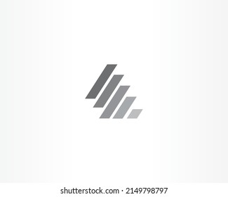 Lines Logo-Schwarz-Konzept für Markensymbol-Design