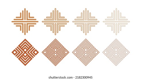 Lines Logo Design Vector Icon Symbol Template. Lines Design Vector Illustration