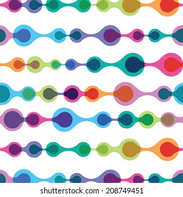 lines made of links of the different size a seamless pattern