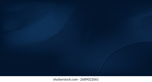 Lines mesh blue background gradient dark navy blue banner modern abstract