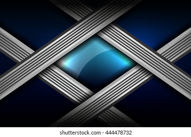 lines metal blue backgrounds, Vector Illustration