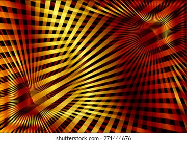 The lines metallic golden background
