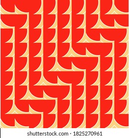 Lines Modern Design For Fabric, Textile Print Vector Illustration