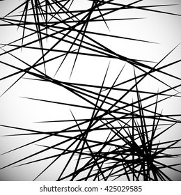 Lines - Monochrome geometric vector illustration