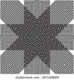 Lines Motif Pattern. Contemporary Decoration for Interior, Exterior, Carpet, Textile, Garment, Cloth, Silk, Tile, Plastic, Paper, Wrapping, Wallpaper, Pillow, Sofa, Background, Ect. Vector