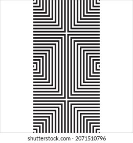 Lines Motif Pattern. Contemporary Decoration for Interior, Exterior, Carpet, Textile, Garment, Cloth, Silk, Tile, Plastic, Paper, Wrapping, Wallpaper, Pillow, Sofa, Background, Ect. Vector