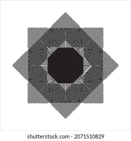 Lines Motif Pattern. Contemporary Decoration for Interior, Exterior, Carpet, Textile, Garment, Cloth, Silk, Tile, Plastic, Paper, Wrapping, Wallpaper, Pillow, Sofa, Background, Ect. Vector