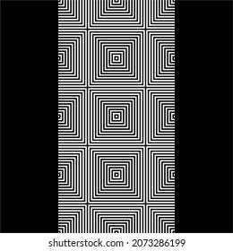 Patrón de movimiento de líneas. Decoración contemporánea de interiores, exteriores, alfombras, textiles, prendas de vestir, tela, seda, mosaico, plástico, papel, envuelto, tapicería, almohada, sofás, fondo, etc. Vector 