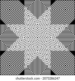 Lines Motif Pattern. Contemporary Decoration for Interior, Exterior, Carpet, Textile, Garment, Cloth, Silk, Tile, Plastic, Paper, Wrapping, Wallpaper, Pillow, Sofa, Background, Ect. Vector 