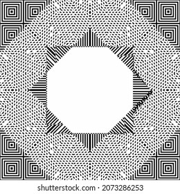 Lines Motif Pattern. Contemporary Decoration for Interior, Exterior, Carpet, Textile, Garment, Cloth, Silk, Tile, Plastic, Paper, Wrapping, Wallpaper, Pillow, Sofa, Background, Ect. Vector 