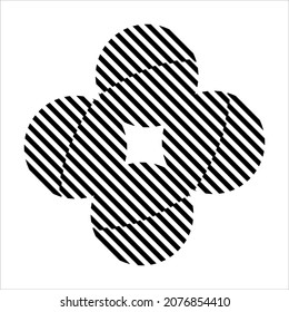 Lines Motifs Pattern Circle-Shaped. Decoration for Interior, Exterior, Carpet, Textile, Garment, Cloth, Silk, Tile, Plastic, Paper, Wrapping, Wallpaper, Pillow, Sofa, Background, Ect. Vector 