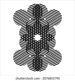 Lines Motifs Pattern Circle-Shaped. Decoration for Interior, Exterior, Carpet, Textile, Garment, Cloth, Silk, Tile, Plastic, Paper, Wrapping, Wallpaper, Pillow, Sofa, Background, Ect. Vector)