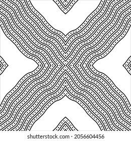 Lines Motifs Pattern. Ornamental Decoration for Interior, Exterior, Carpet, Textile, Garment, Cloth, Silk, Tile, Plastic, Paper, Wrapping, Wallpaper, Pillow, Sofa, Background, Ect. Vector Illustration