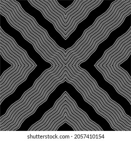 Lines Motifs Pattern. Ornamental Decoration for Interior, Exterior, Carpet, Textile, Garment, Cloth, Silk, Tile, Plastic, Paper, Wrapping, Wallpaper, Pillow, Sofa, Background, Ect. Vector Illustration