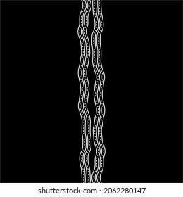 Lines Motifs Pattern. Ornamental Decoration for Interior, Exterior, Carpet, Textile, Garment, Cloth, Silk, Tile, Plastic, Paper, Wrapping, Wallpaper, Pillow, Sofa, Background, Ect. Vector Illustration