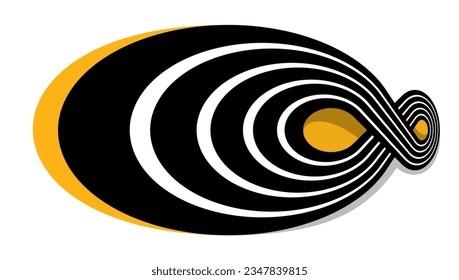 Lines in motion vector abstract background, 3D perspective creative optical design with stripes, sound and music concept, flowing lines.