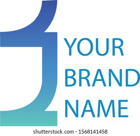 Lines and Number 1 Logo Vector Design
