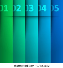Lines and numbers website design elements eps 10.