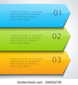 Lines and numbers website design elements eps 10.