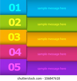 Lines and numbers website design elements