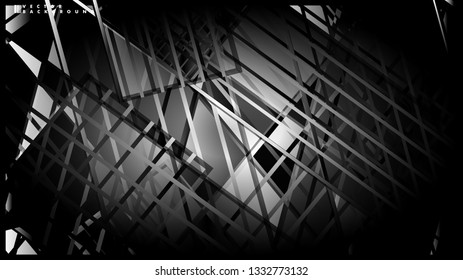 Lines on black background - Illustration . strips black background banner vector illustration