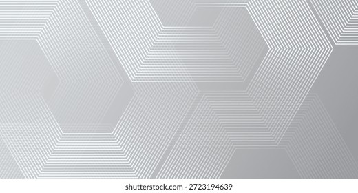 Líneas sobre fondo gris. Líneas geométricas diseño simple arte moderno agradable Vector de luz simple