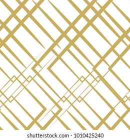 Lines pattern background. Abstract wallpaper with stripes or curves. Grid lines texture.White and gold