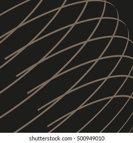 Lines pattern background. Abstract wallpaper with stripes or curves. Vector sphere background.