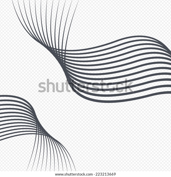 线路模式背景 带条纹或曲线的抽象壁纸 网格线纹理 细胞重复模式