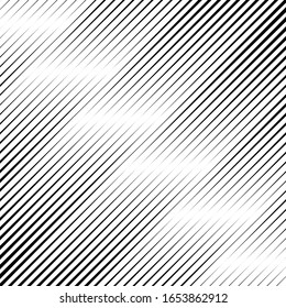 Lines pattern. Diagonal stripes ornate. Striped image. Linear background. Strokes ornament. Abstract wallpaper. Modern halftone backdrop. Digital paper, web design, textile print, vector art.