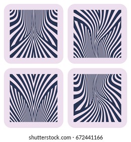 Lines patterns. Design elements set. Vector art.