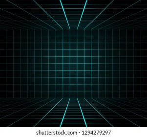 lines perspective room illustration